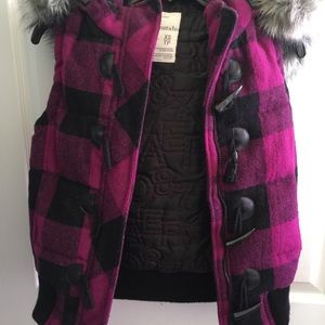 aero quilted vest, xs.