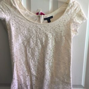 american eagle, lace top, xs.