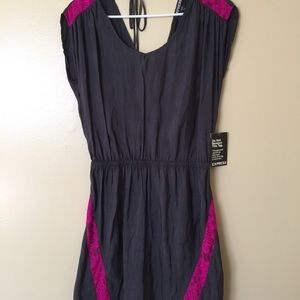 Dark grey and fascia dress