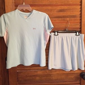 Under Armour top and shorts