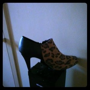 Leather plus leopard heels