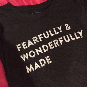 fearfully + wonderfully made casual tee