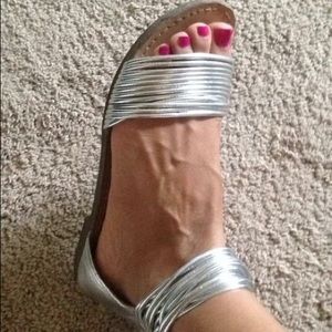 Beautiful silver  sandals