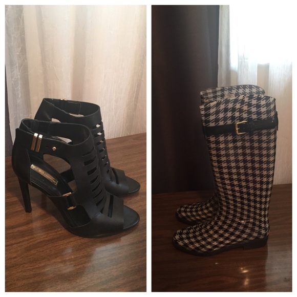 New Ralph Lauren Boots 8/gently worn BCBG Heel 8.5