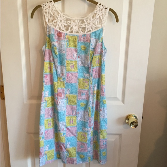 Lilly Pulitzer Written In The Stars Dress EUC 2