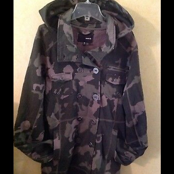 HURLEY Military Camouflage jacket coat "cotton "