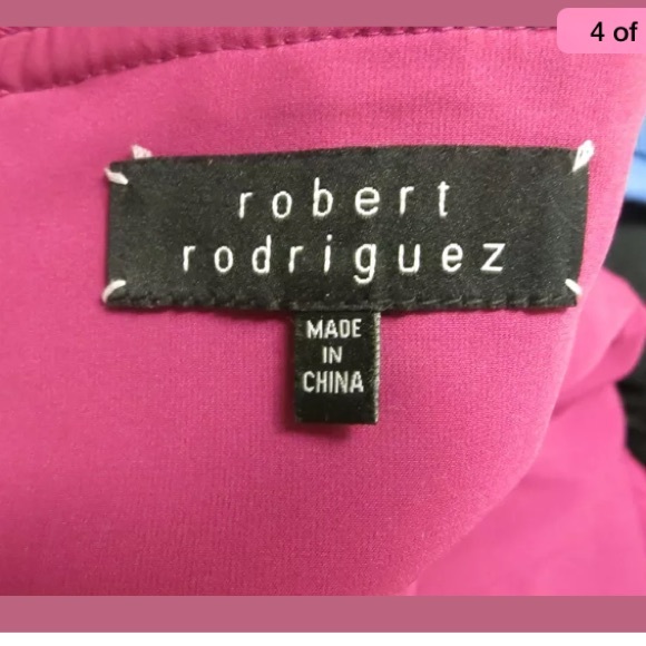 Robert Rodriguez maroon sheath dress sz 2 - Picture 4 of 4