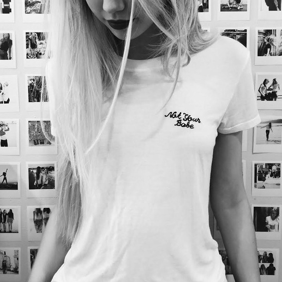 Brandy Melville not your babe tee shirt