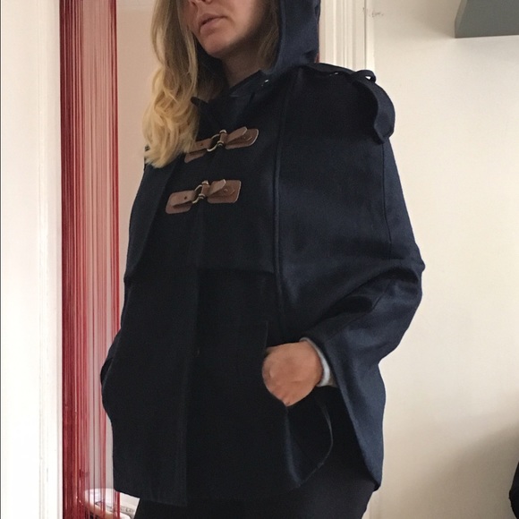 Navy blue cape