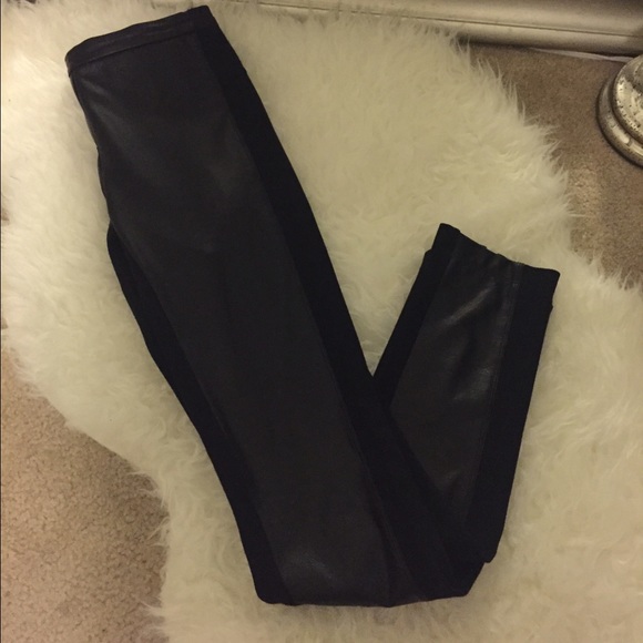 BCBG Leather leggings