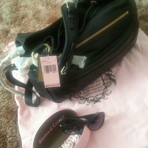 Juicy Couture black leather purse
