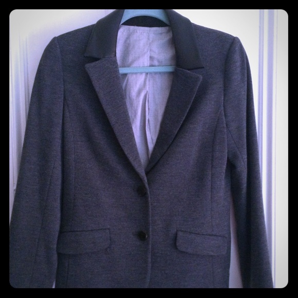 Tory Burch Leather Collar Blazer. NBW