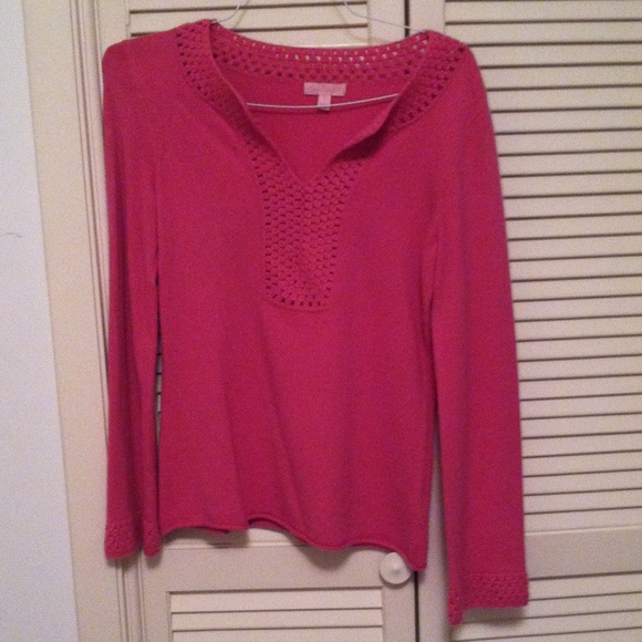 Lilly Pulitzer 100% XS cashmere tunic sweater - Picture 1 of 4