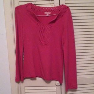 Lilly Pulitzer 100% XS cashmere tunic sweater