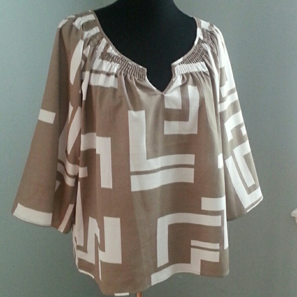 Old Navy Geometric Print Boho Top - Picture 1 of 4