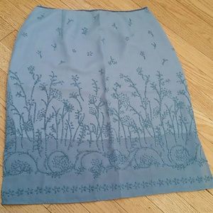 *Gorgeous blue beaded beth bowley skirt