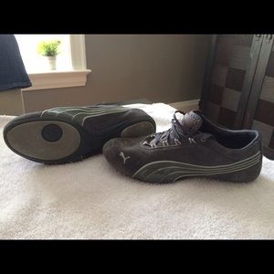 PUMA suede sneakers.