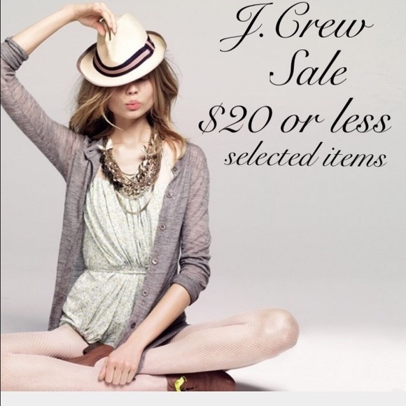 J Crew sale $20 or less limited time