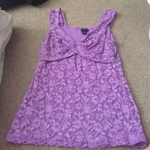 Purple lace blouse