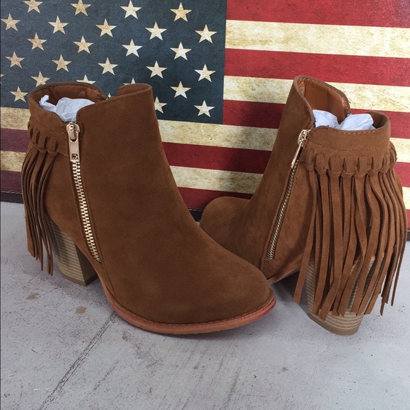 Fringe ankle booties new in box - Picture 1 of 1