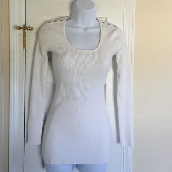Caché white/winter white sweater S