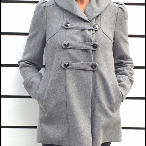 Grey wool coat