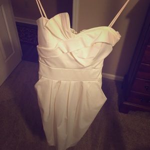 Beautiful and classy white cocktail dress