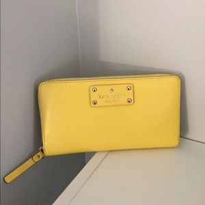 Yellow Kate Spade Wallet