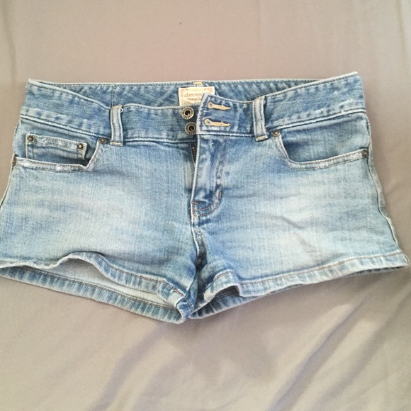 Jean shorts.