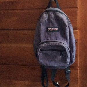 Mini corduroy Jansport backpack