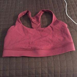 Red lulu lemon 50 rep bra