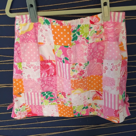 Lilly Pulitzer Dresses & Skirts - Lilly Pulitzer patchwork mini skirt / size 2