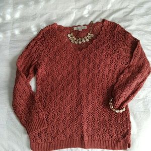 Open-weave sweater from Loft