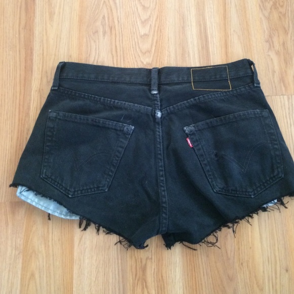 100% Authentic RP4LF Black Studded Denim Shorts - Picture 2 of 4