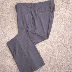 GAP Gray Pinstripe Stretch Trousers (14R)
