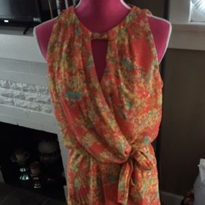 Floral wrap dress