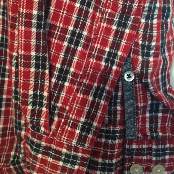 Vintage flannel with vintage "up your's" patch - Picture 3 of 3