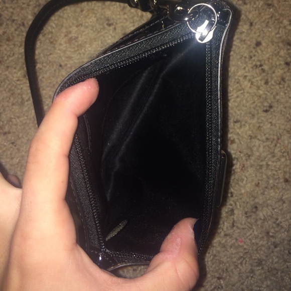 Leather black coach clutch - Picture 2 of 3