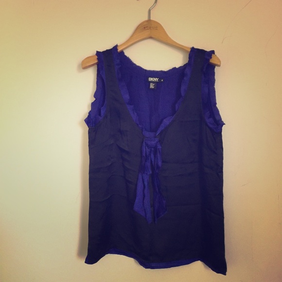DKNY 100% Silk Sleeveless top