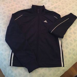 Adidas navy track jacket