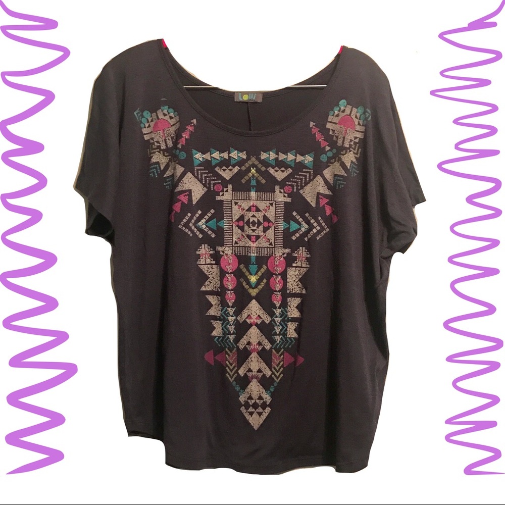 Bright Geometric crop top!