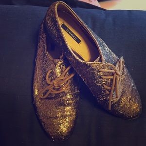 Gold Sequin Shoes
