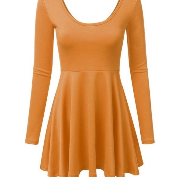 Mustard long sleeve Dress