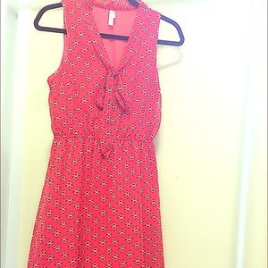 Red, Navy, & Cream Dress