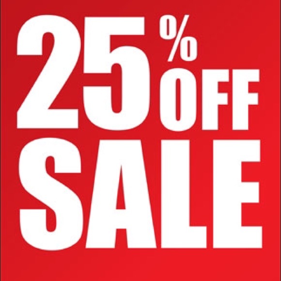 25% off 4 or more items.