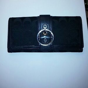 A black coach wallet