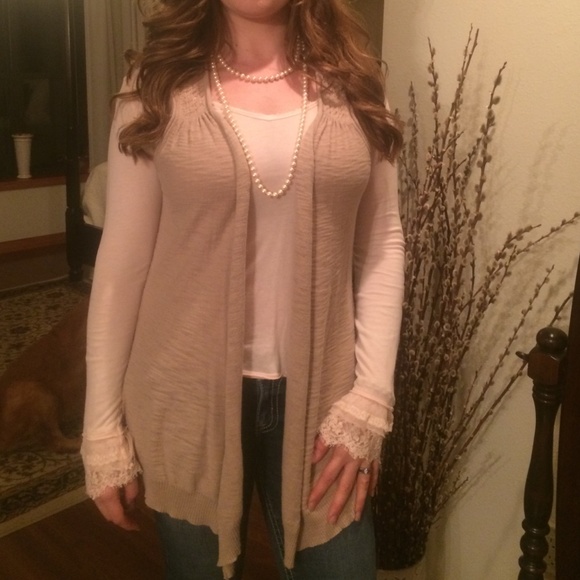 Sleeveless cotton knit long vest