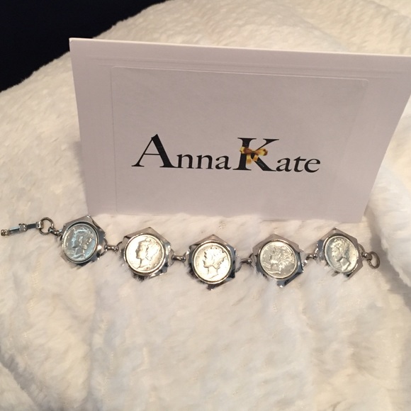 Vintage Silver Mercury Dime Bracelet