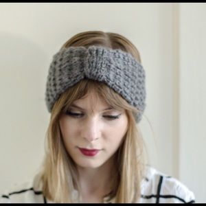 Steve Madden knitted ear warmer turban style