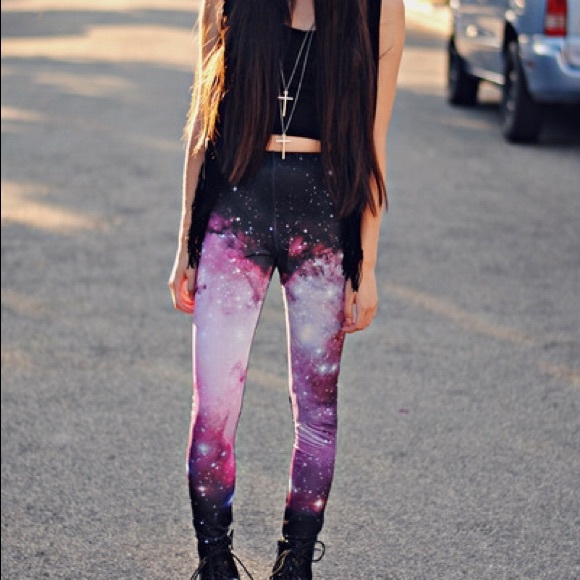 Romwe Starry Night Leggings
